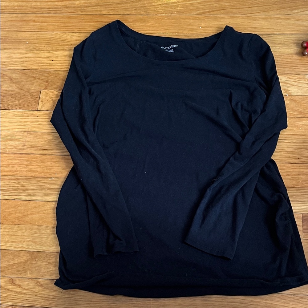 BumpStart Black Long Sleeve Blouse